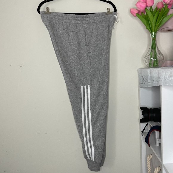 ADDIDAS WOMEN'S ESSENTIALS FLEECE 3-STRIPES PANTS - Picture 3 of 4